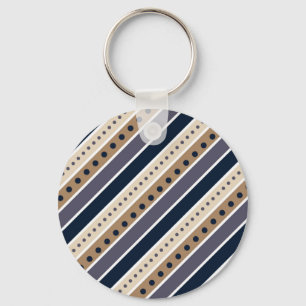 Porte-clés Porte - clé de conception motif rayé