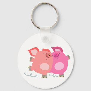 Porte-clés Porte - clé de corbeille à roulettes de dessin