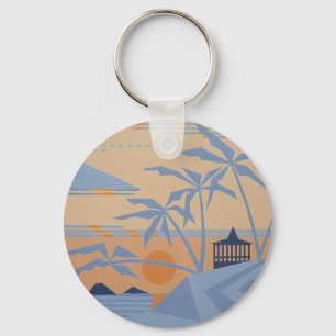 PORTE-CLÉS PORTE - CLÉ DE COUCHER DE SOLEIL POLYNÉSIEN
