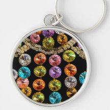 Porte - clé de couleurs de bijoux