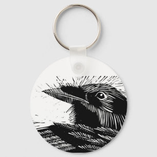 Porte-clés Porte - clé de coupe de bois Raven
