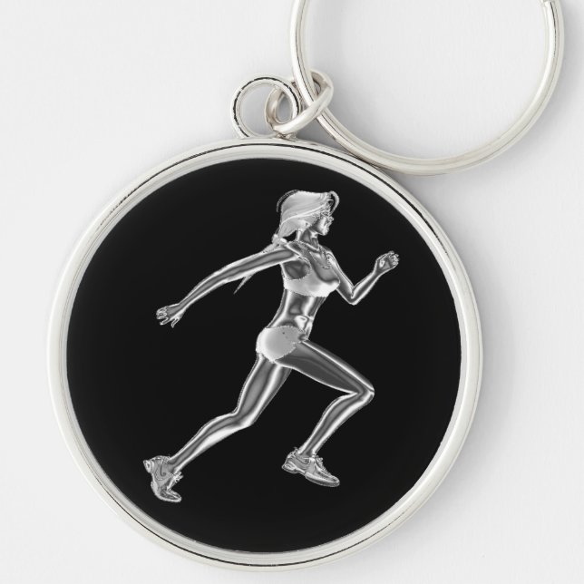 Porte-clés Porte - clé de coureur de chrome de dames (Devant)