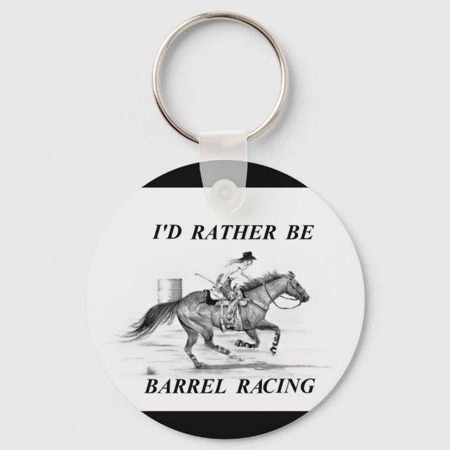 Porte-clés Porte - clé de course de barils (Recto)