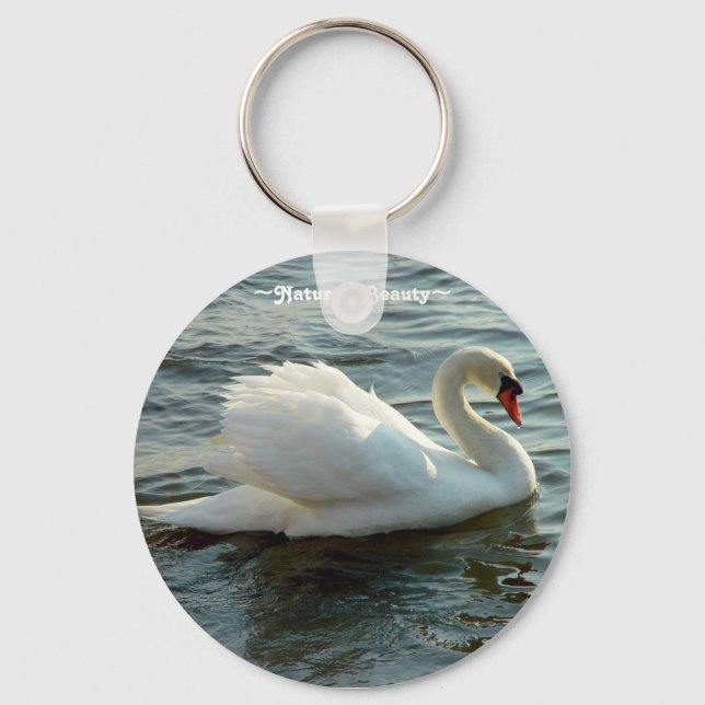 Porte-clés Porte - clé de cygne blanc (Recto)