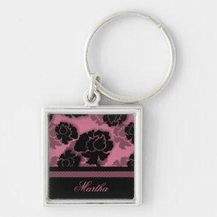 Porte-clés Porte - clé de décadence florale grungy, rose