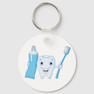 Porte-clés Porte - clé de dent et de brosse à dents