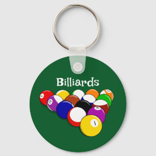 Porte-clés Porte - clé de design Billiard Balls