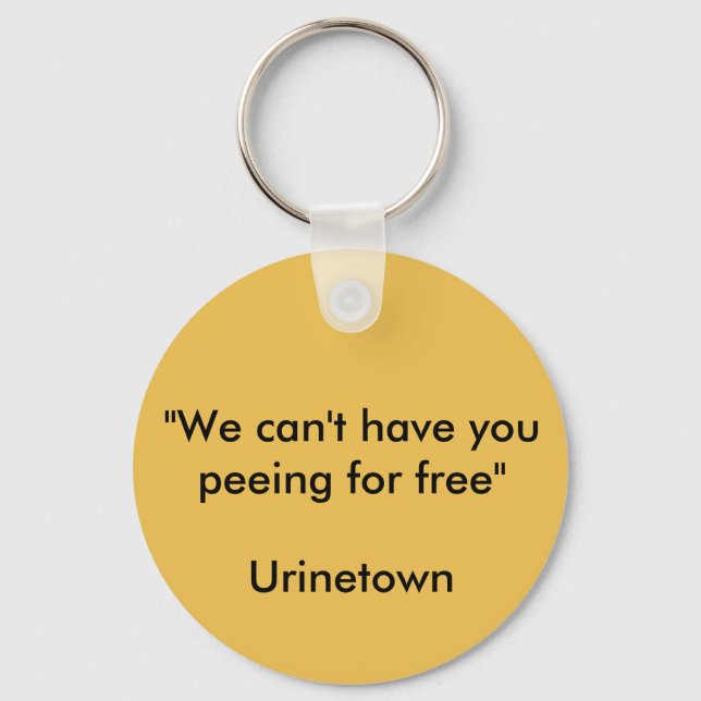 Porte-clés Porte - clé de devis d'Urinetown (Recto)