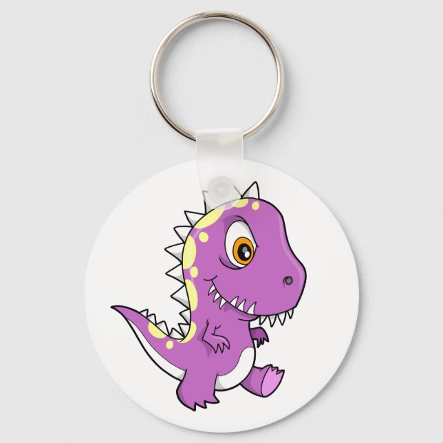 Porte-clés Porte - clé de dinosaure de monstre violet (Recto)