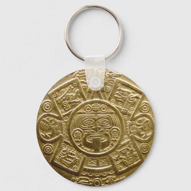 Porte-clés Porte - clé de disque solaire Aztec (Recto)