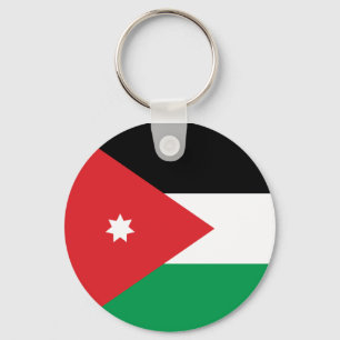 Porte-clés Porte - clé de drapeau de la Jordanie