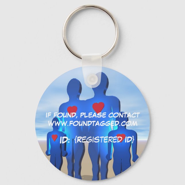 Porte-clés Porte - clé de famille sécurisé (Recto)