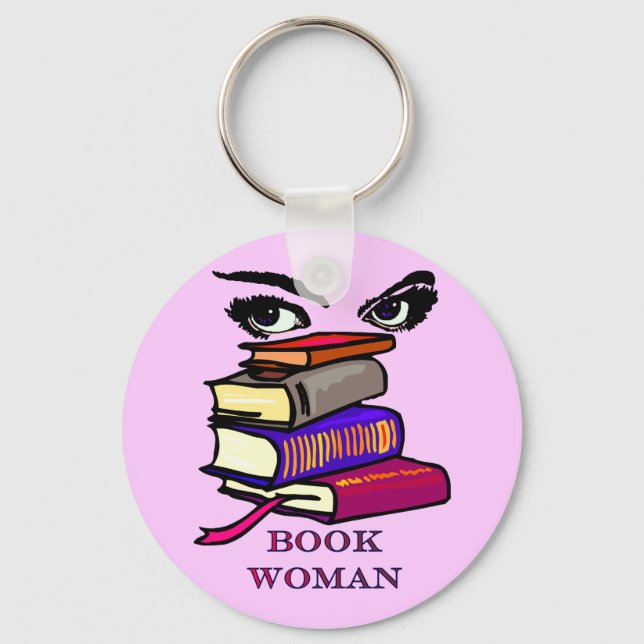 Porte-clés Porte - clé de femme du livre (Recto)