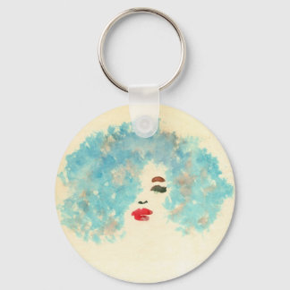 Porte-clés Porte - clé de fille bleue