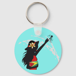 Porte-clés Porte - clé de fille de la Guyane