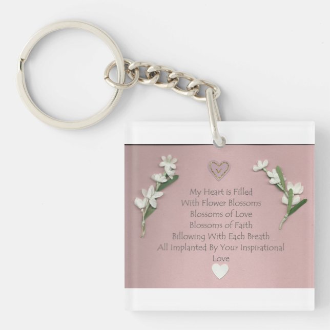 Porte-clés Porte - clé de fleurs (Devant)