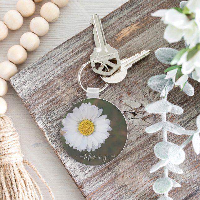 Porte-clés Porte - clé de fleurs blanches. porte - clé (Créateur téléchargé)