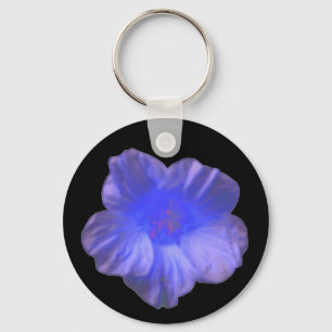 Porte-clés Porte - clé de fleurs bleu Nasturtium