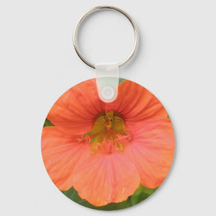 Porte-clés Porte - clé de fleurs de Nasturtium orange