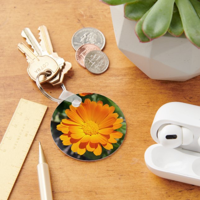Porte-clés porte - clé de fleurs marigold (Bureau)