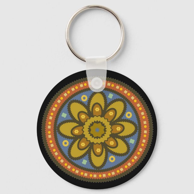 Porte-clés Porte - clé de fleurs marocain (Recto)