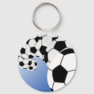Porte-clés PORTE - CLÉ de FOOTBALL bleu