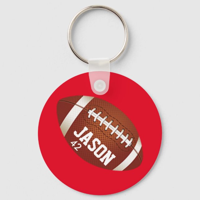 Porte-clés Porte - clé de football personnalisé (Recto)