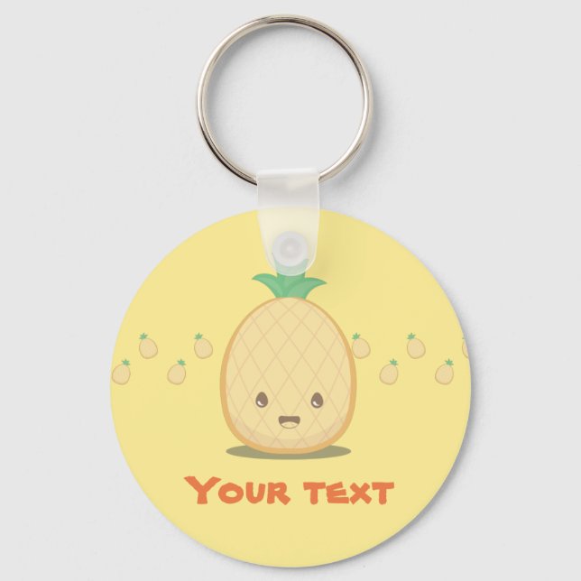 Porte-clés Porte - clé de fruits à l'ananas mou (Recto)