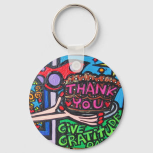 Porte-clés porte - clé de gratitude