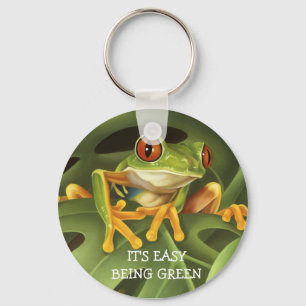 Porte-clés Porte - clé de grenouille à arbre rouge