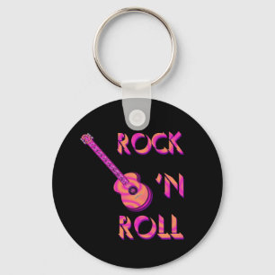 Porte-clés Porte - clé de guitare acoustique de rock