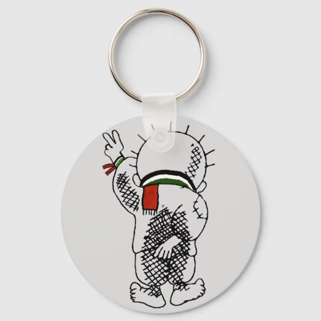 Porte-clés Porte - clé de Handala (Enfant Palestinien) (Recto)