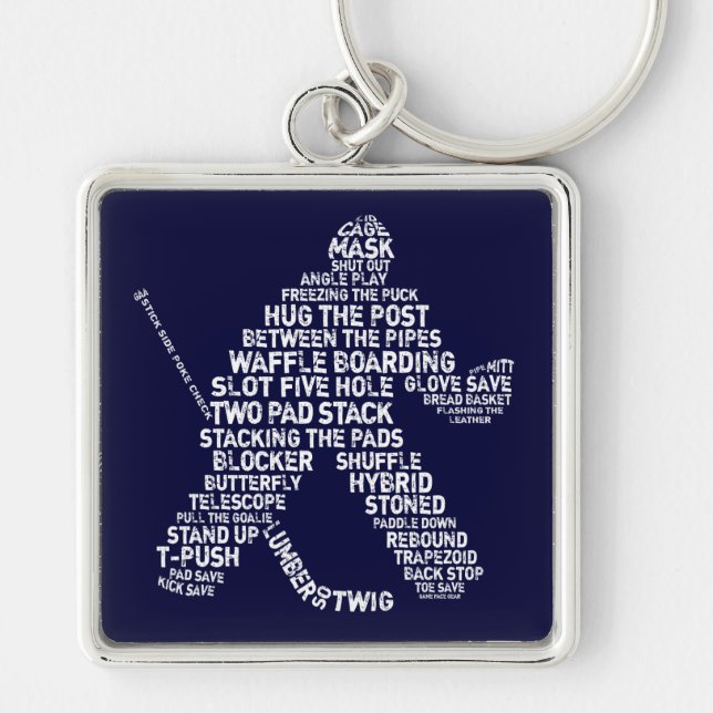 Porte-clés Porte - clé de hockey Netminder (Devant)