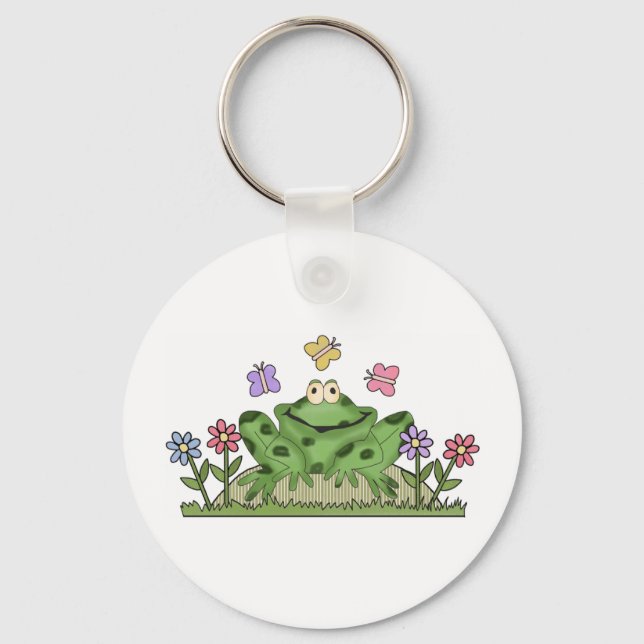 Porte-clés Porte - clé de jardin de grenouilles (Recto)