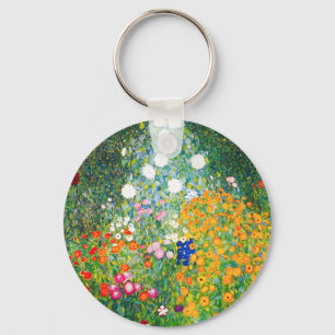 Porte-clés Porte - clé de jardin fleuri Gustav Klimt