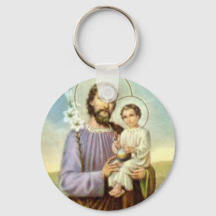 Porte-clés Porte - clé de Jésus de St Joseph et d'enfant
