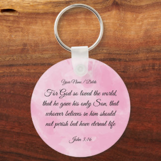 Porte-clés Porte - clé de la Bible - Jean 3:16
