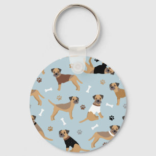 Porte-clés Porte - clé de la boîte de café bordé d'os et