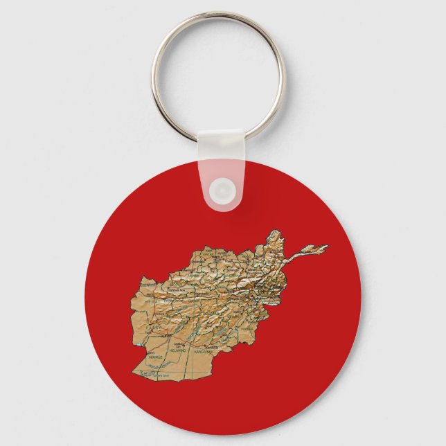 Porte-clés Porte - clé de la carte Afghanistan (Recto)
