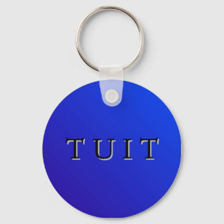 Porte-clés Porte - clé de la coupe ronde bleue