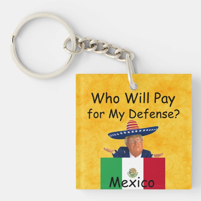 Porte-clés Porte - clé de la défense de Trump (Devant)
