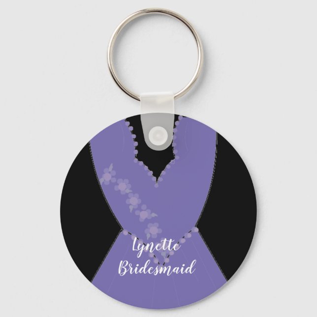 Porte-clés Porte - clé de la femme de ménage nuptiale (Recto)