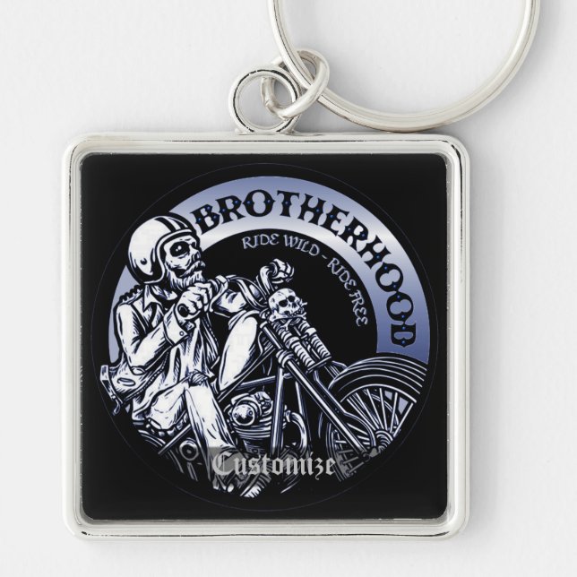 Porte-clés Porte - clé de la Fraternité Biker personnalisé (Devant)
