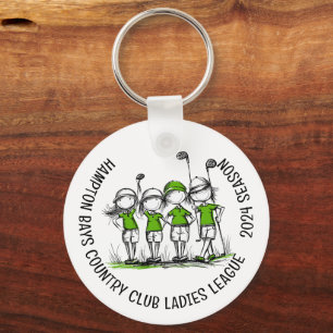 Porte-clés Porte - clé de la Ligue de Golf des Dames customis