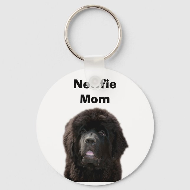 Porte-clés Porte - clé de la maman Newfie (Recto)