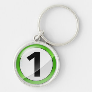 Porte-clés Porte - clé de la meilleure qualité vert du num