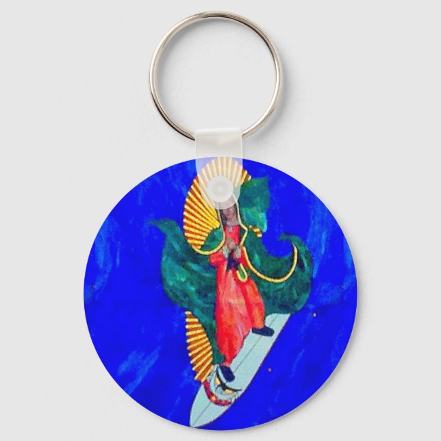 Porte-clés porte - clé de la nonne de surf (Recto)