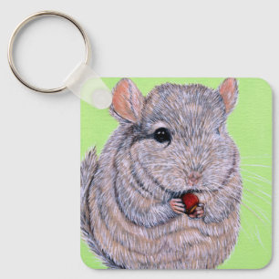 Porte-clés Porte - clé de la peinture de Chinchilla