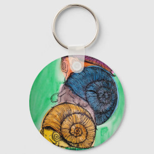 Porte-clés Porte - clé de la pile d'escargot