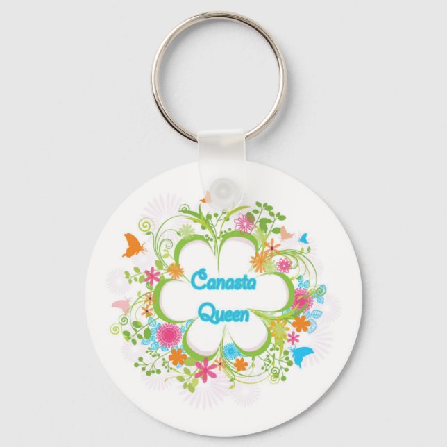 Porte-clés Porte - clé de la reine Canasta (Recto)